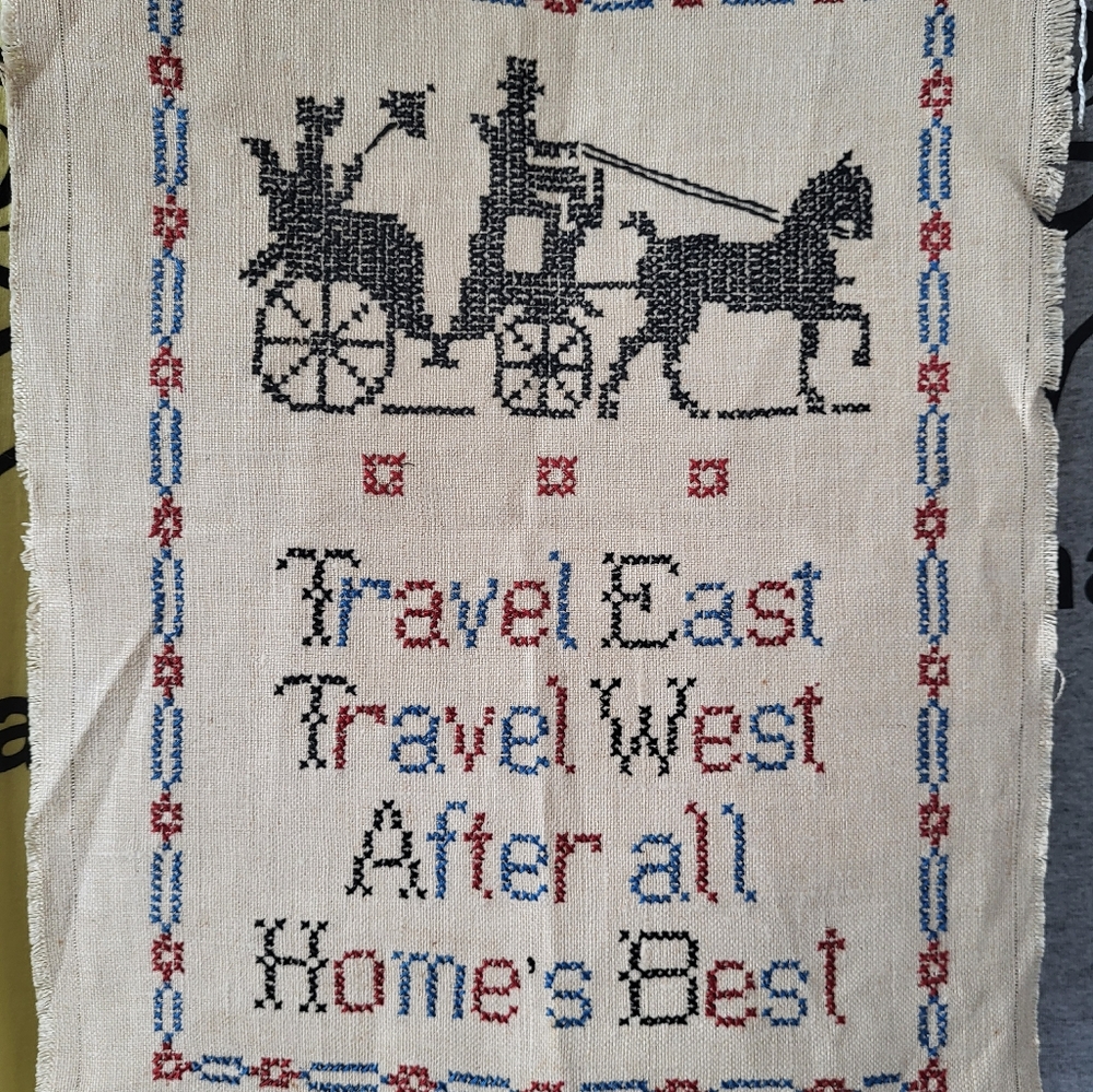 Pure linen Colonial Sampler - Picture 5 of 17